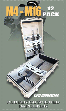 M16 12 pack hard liner deployment case