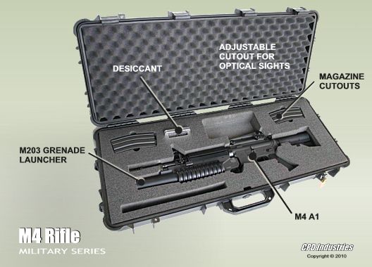 Pelican M4 rifle gun case