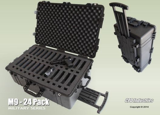 Pelican Beretta m9 / 92 handgun case - military gun case series by CPD Industries