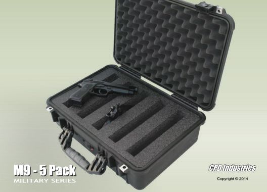 Pelican Beretta M9 Pistol - 5 Pack Case - by CPD Industries