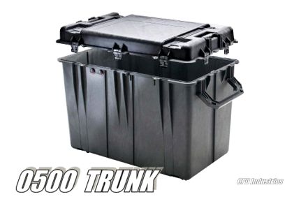 pelican 0500 trunk storage of personal protection equipment (PPE) kit