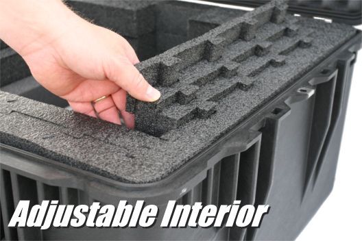 Our Universal Flat Panel Monitor Case comes with fully adjustable foam interior