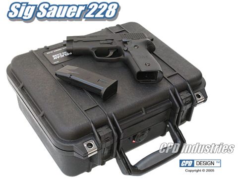 Sig Sauer 228 handgun carrying case