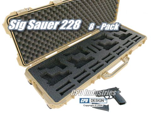 Sig Sauer 228 - 8 pack handgun carrying case