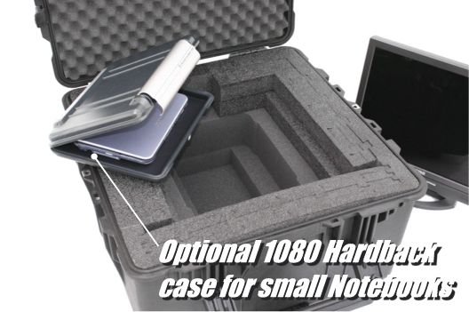 Optional 1080 Hardback case for small notebooks